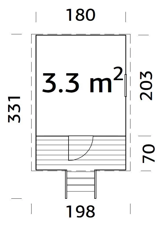 Medinis vaikų žaidimų namelis Aurika