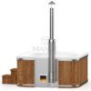 Acrylic square hot tub (integrated heater) 245×245 – Thermo wood