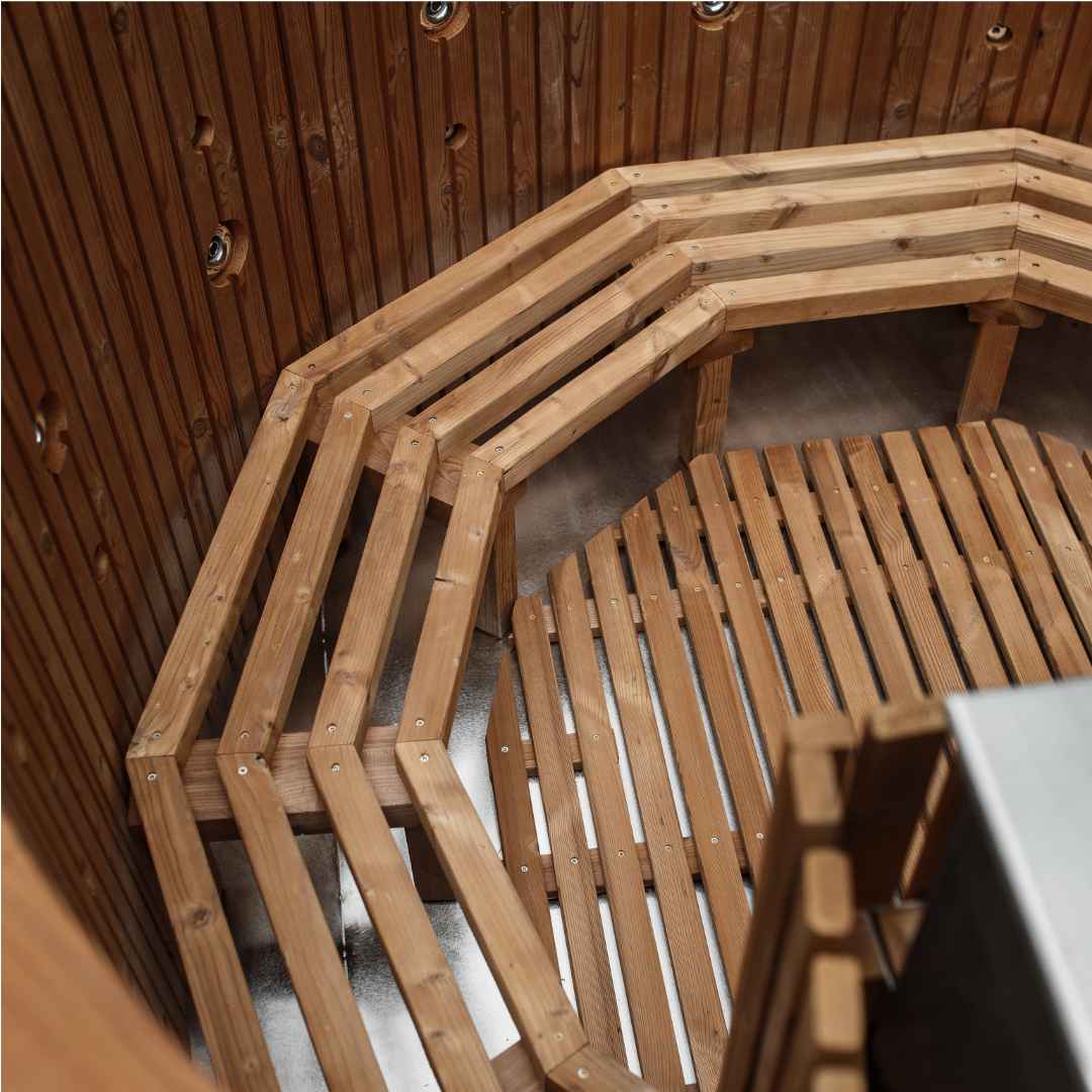 Stainless steel hot tub with integrated heater (8)