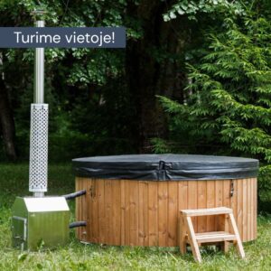 Stiklo pluošto apvalus kubilas (išorinė krosnelė) – Termo mediena