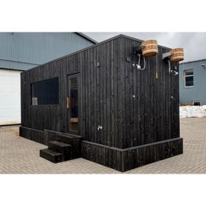 Karkasinė pirtis Line Dark 250x720